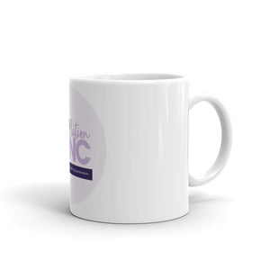 White glossy mug